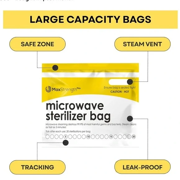 MaxStrength Pro Microwave Sterilizer Bags - Picture 6 of 7